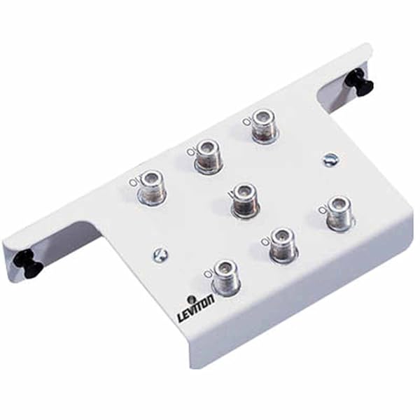 Leviton Leviton 47690-6C2 1x6 Passive Video Splitter - 2GHz, White | High-Quality Signal Distribution - View 4 of 4