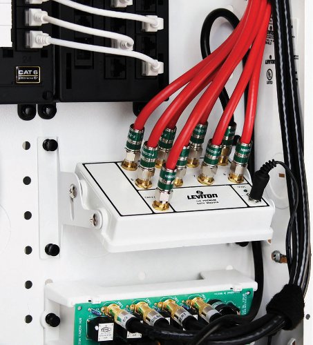 Leviton Leviton 47693-8P 1x8 Premium Amplified CATV Module - Gold | High-Performance Signal Booster - View 5 of 5