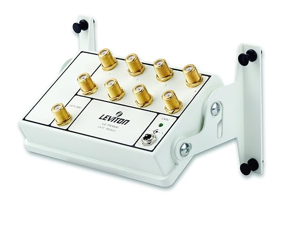 Leviton Leviton 47693-8P 1x8 Premium Amplified CATV Module - Gold | High-Performance Signal Booster - View 2 of 5