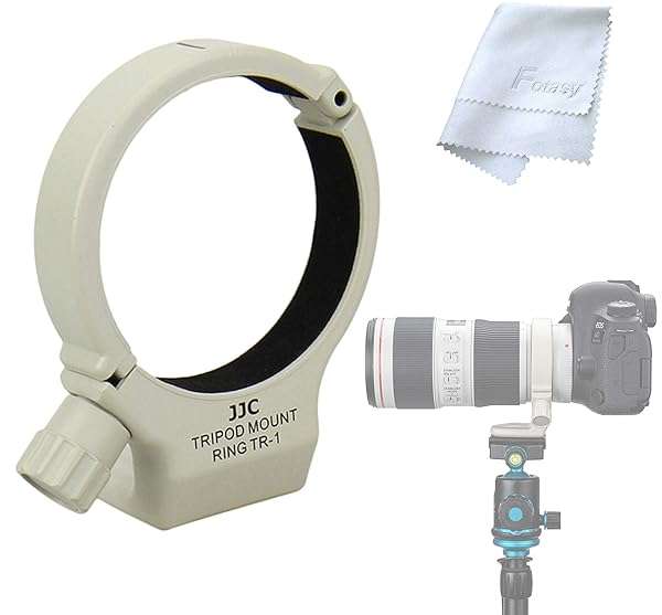 JJC Tripod Collar Mount Ring for Canon EF 70-200mm f/4L - Replace Tripod Ring A-2 for Stability & Support