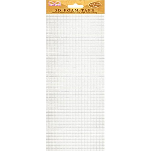 Best Creation, Inc Buy 3D Foam Adhesive Tape Small Squares - 940 Squares per Sheet for Crafting & DIY Projects - View 4 of 4