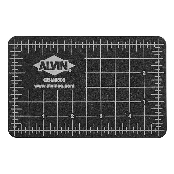 ALVIN "ALVIN GBM Self-Healing Cutting Mat 3.5x5" - Double-Sided Green/Black, 5-Layer Gridded Surface for Crafts & Sewing" - View 4 of 11