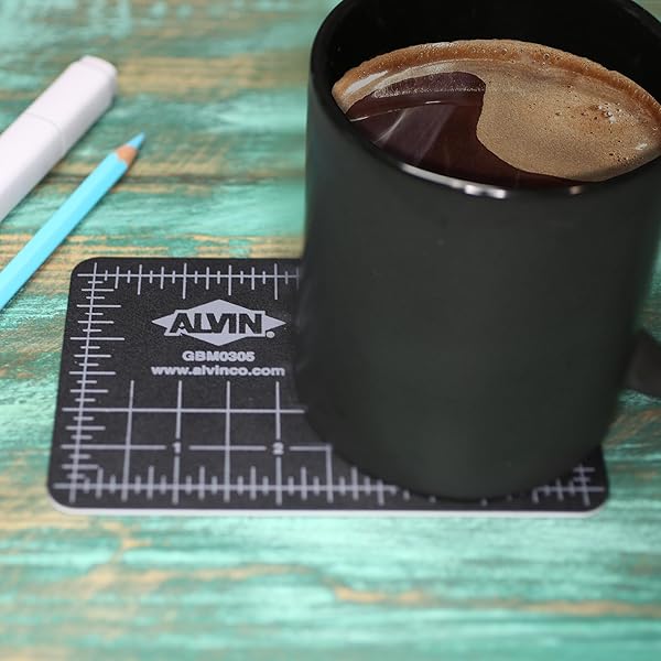 ALVIN "ALVIN GBM Self-Healing Cutting Mat 3.5x5" - Double-Sided Green/Black, 5-Layer Gridded Surface for Crafts & Sewing" - View 6 of 11