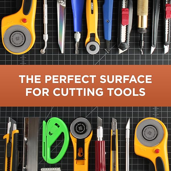 ALVIN "ALVIN GBM Self-Healing Cutting Mat 3.5x5" - Double-Sided Green/Black, 5-Layer Gridded Surface for Crafts & Sewing" - View 8 of 11