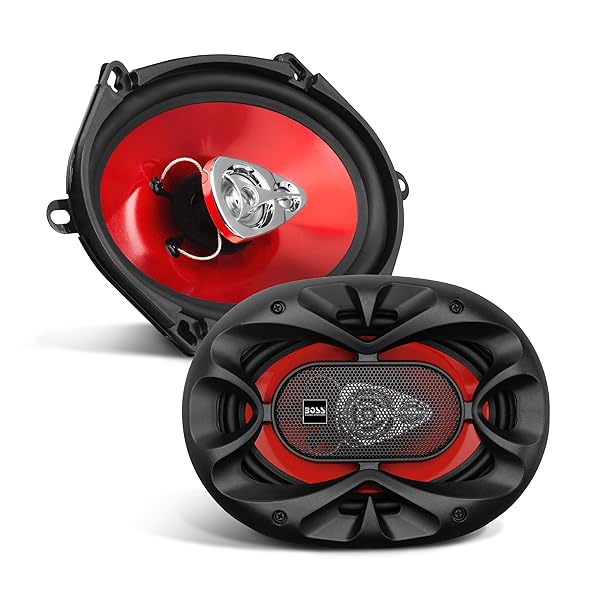 Upgrade Your Ride: BOSS CH5730 5x7 Inch Car Door Speakers - 300W Coaxial, 3-Way, Full Range, Sold in Pairs