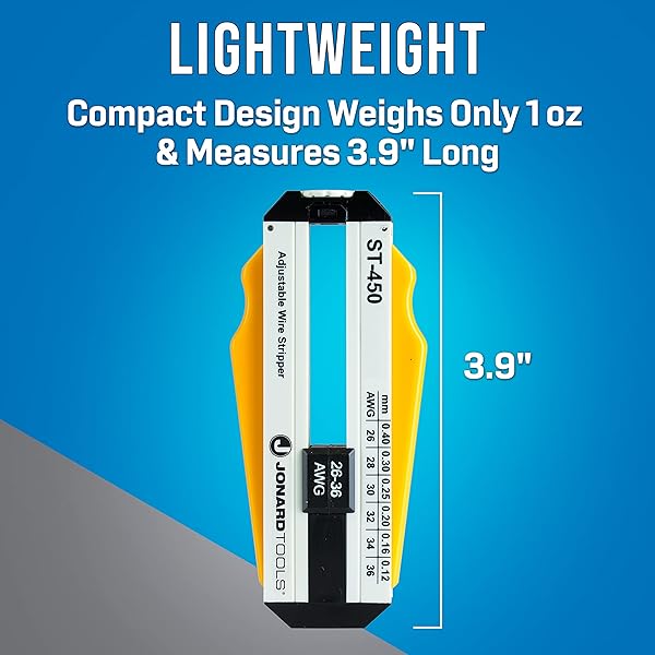 Jonard Tools Jonard Tools ST-450 Adjustable Precision Wire Stripper for 26-36 AWG - Ultimate Tool for Accurate Stripping - View 7 of 8