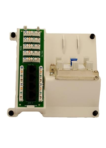 Leviton Leviton 47603-DP6: 1x4 Combo Phone/Data Board & 6-Way Video Splitter - Compact, Efficient, White - View 2 of 2