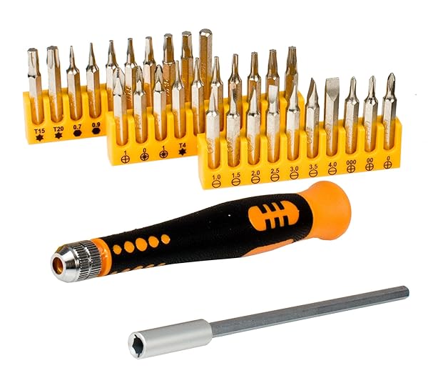 Syba Syba SY-ACC65018 Precision Screwdriver Set: 32-Piece Easy Grip Tool Kit for DIY Projects