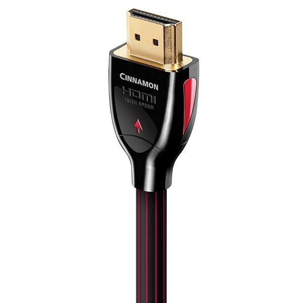 "AudioQuest Cinnamon 1m HDMI Cable - High-Quality Black/Red 3' 4" for Superior Audio & Video Performance"