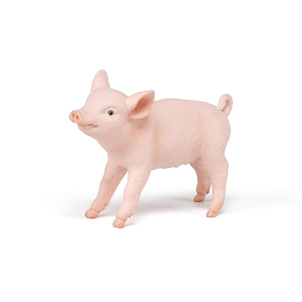 Papo Papo Hand Painted Farmyard Friends Female Piglet Figurine Collectible for Children Age 3 and Up Pink - View 3 of 7