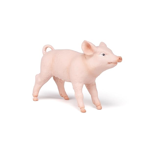 Papo Papo Hand Painted Farmyard Friends Female Piglet Figurine Collectible for Children Age 3 and Up Pink - View 5 of 7