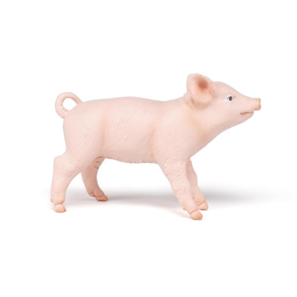 Papo Papo Hand Painted Farmyard Friends Female Piglet Figurine Collectible for Children Age 3 and Up Pink - View 6 of 7