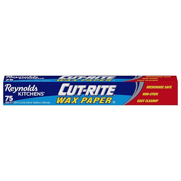 Reynolds Reynolds Kitchens Cut-Rite Wax Paper - 75 Sq Ft Roll for Easy Cooking & Baking