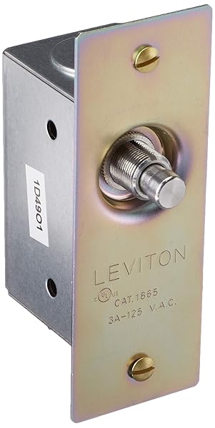 Leviton 1865 3 Amp Doorjamb Switch: Commercial Grade, Normally ON, 125 Volt, Single-Pole with Jamb Box
