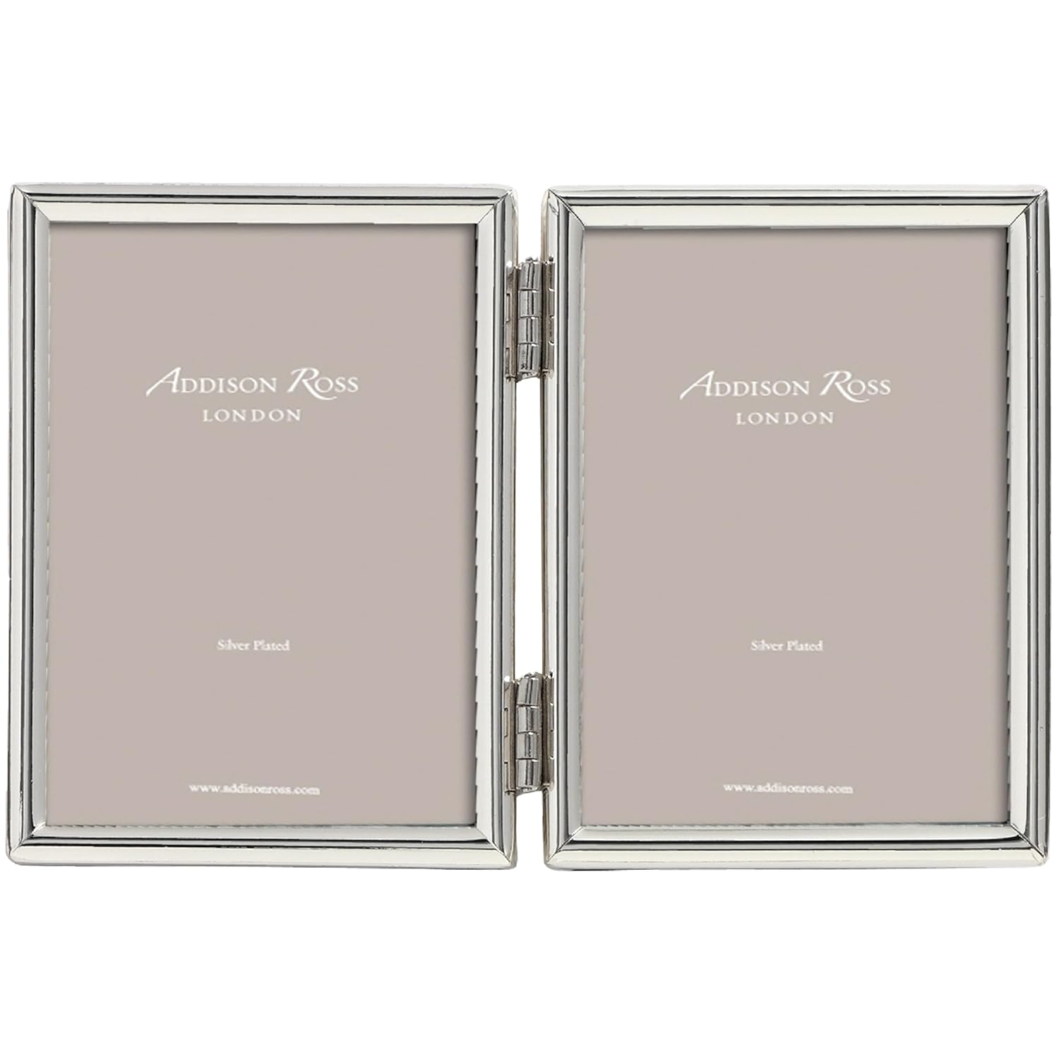 Addison Ross Addison Ross Essentials Silver Plate Double Photo Frame 2 x 3 Inches for Elegant Display