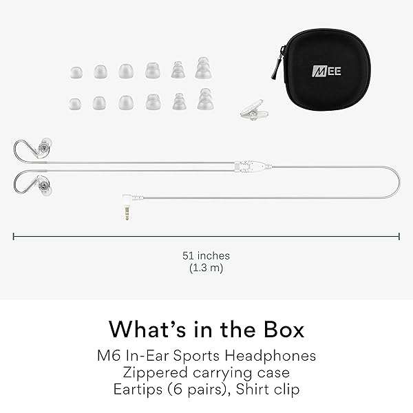 MEE audio Buy MEE Audio M6 Sport Wired Earbuds - Noise Isolating, Sweatproof, Enhanced Bass for Running & Workouts - View 6 of 7