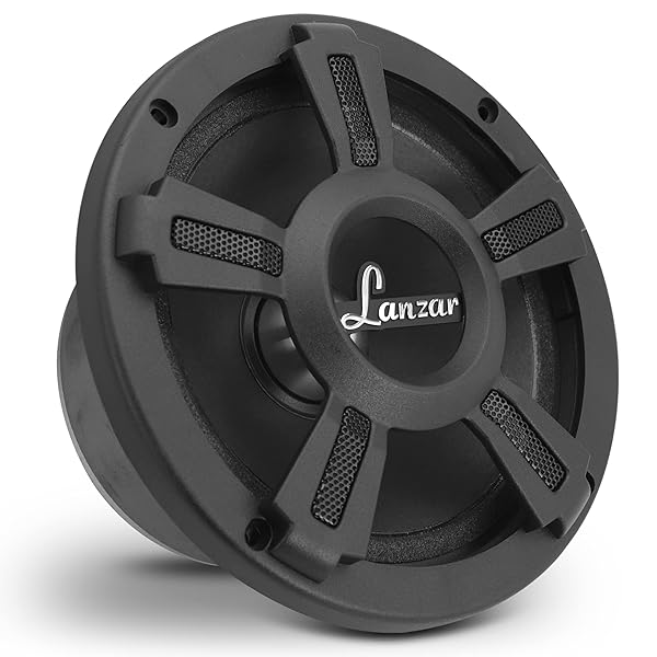 Lanzar Lanzar Upgraded Opti Pro 6.5 Inch High Power MidBass Full Range Speaker 500 Watt Peak 4 Ohm with Paper Cone and Foam Surround