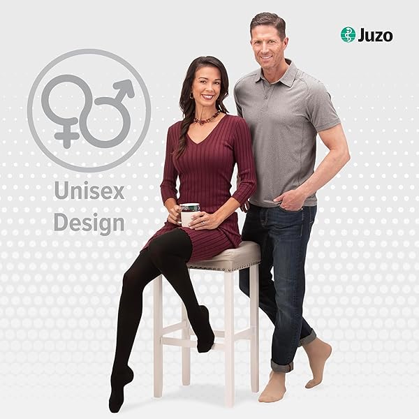 Juzo Juzo Soft 2001 Knee High Closed Toe Sock 20-30mmhg with Silicone Top Band for Comfort and Support - View 2 of 6