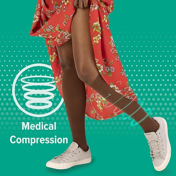 Juzo Juzo Soft 2001 Knee High Closed Toe Sock 20-30mmhg with Silicone Top Band for Comfort and Support - View 5 of 6