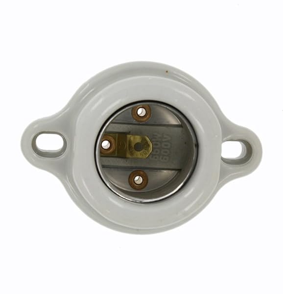 Leviton Leviton 9878 WH GZ Porcelain Lamp Holder - 660W 600V Kless Fixture for Reliable Lighting