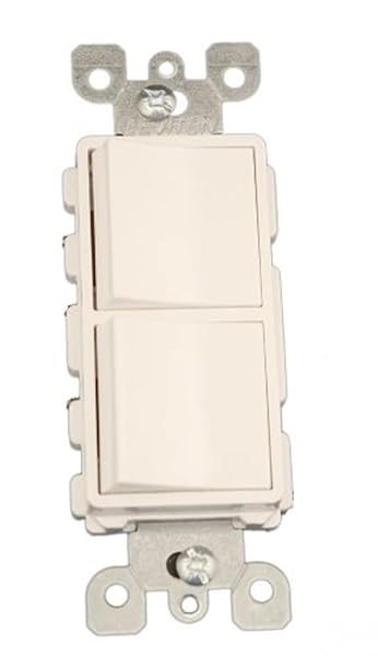 Leviton Leviton 5641-W Decora 15 Amp AC Combination Switch - 120/277V, Single-Pole/3-Way, Commercial Grade, White