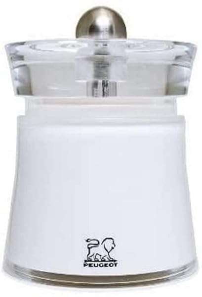 Peugeot Peugeot 25793 Bali 3-Inch White Salt Mill: Stylish & Durable Kitchen Essential