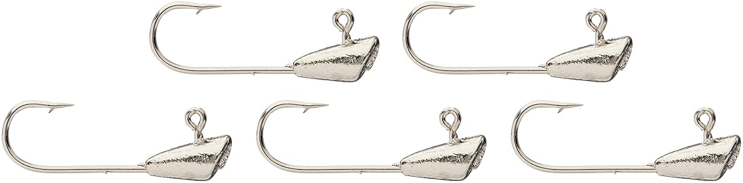 Leland Lures Leland Lures 87657 Trout Magnet Jig Heads 1/64 Ounce Silver for Effective Fishing