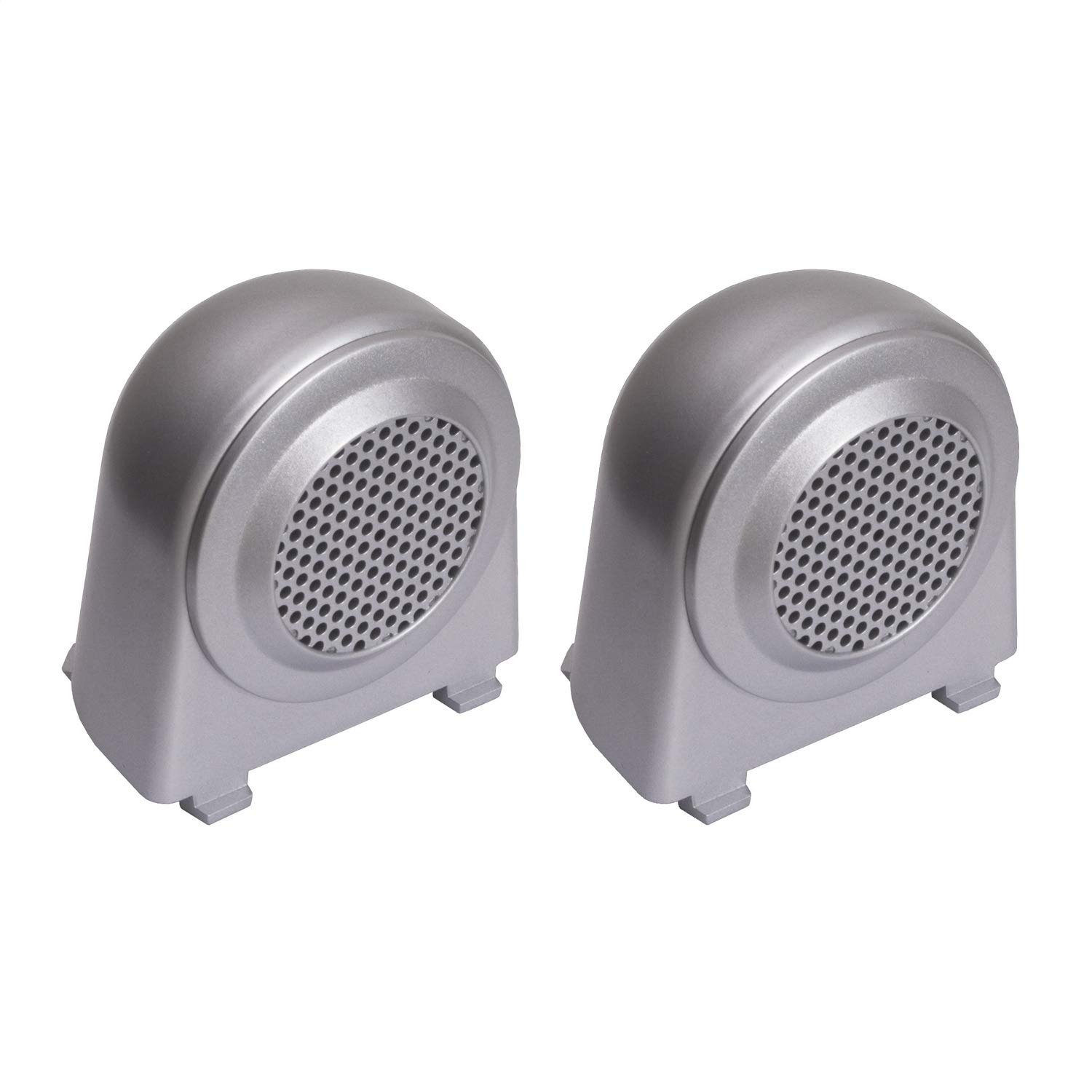 Rugged Ridge Rugged Ridge Tweeter Speaker Enclosures for 2007-2010 Jeep Wrangler JK - Brushed Silver Finish
