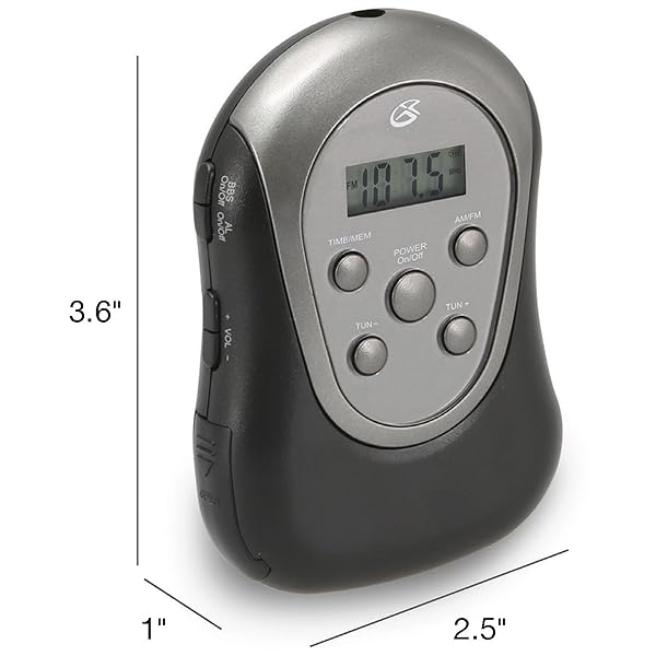 GPX GPX R300S AM/FM Armband Radio with Earbuds - Portable Black Music Player - View 5 of 5