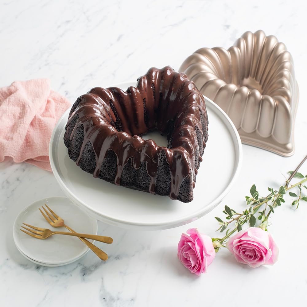 Nordic Ware Nordic Ware Elegant Heart Bundt Pan for Perfectly Shaped Cakes and Desserts - View 2 of 2
