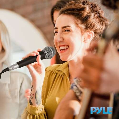 Pyle Buy Pyle PDMIC58 Handheld Dynamic Microphone with 15ft XLR to 1/4'' Cable - Cardioid Unidirectional Sound Quality - View 8 of 9