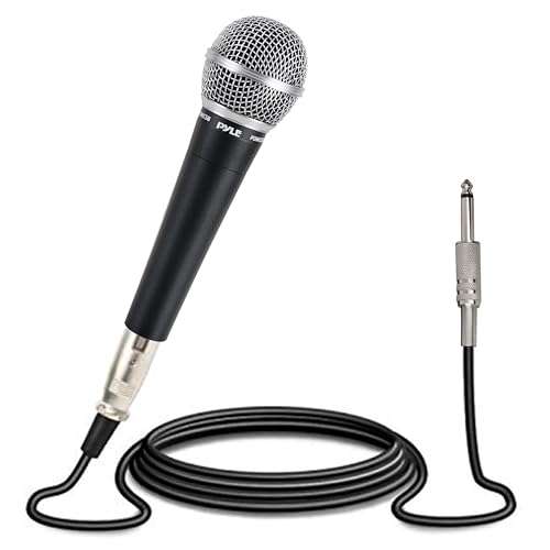 Pyle Buy Pyle PDMIC58 Handheld Dynamic Microphone with 15ft XLR to 1/4'' Cable - Cardioid Unidirectional Sound Quality - View 3 of 9