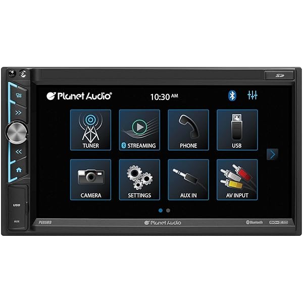 Planet Audio "Planet Audio P9695B Car Stereo: 6.95" Touchscreen, Bluetooth, A-Link, CD Player & More!" - View 4 of 6