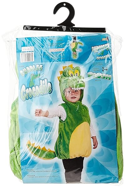 Rubies Child Cuddlee Crocodile Costume for Toddlers Size 2 to 4 Perfect for Dress Up and Play - View 3 of 4