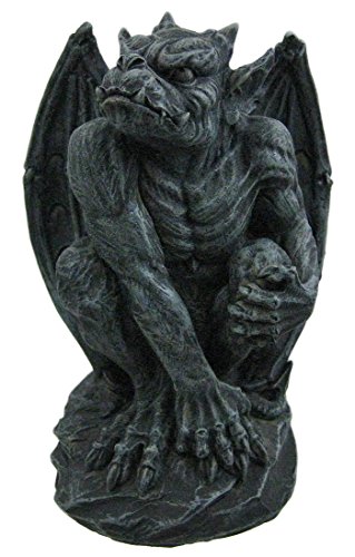 PTC Poised Protector: Winged Gargoyle Statue - Guardian of Your Home & Garden