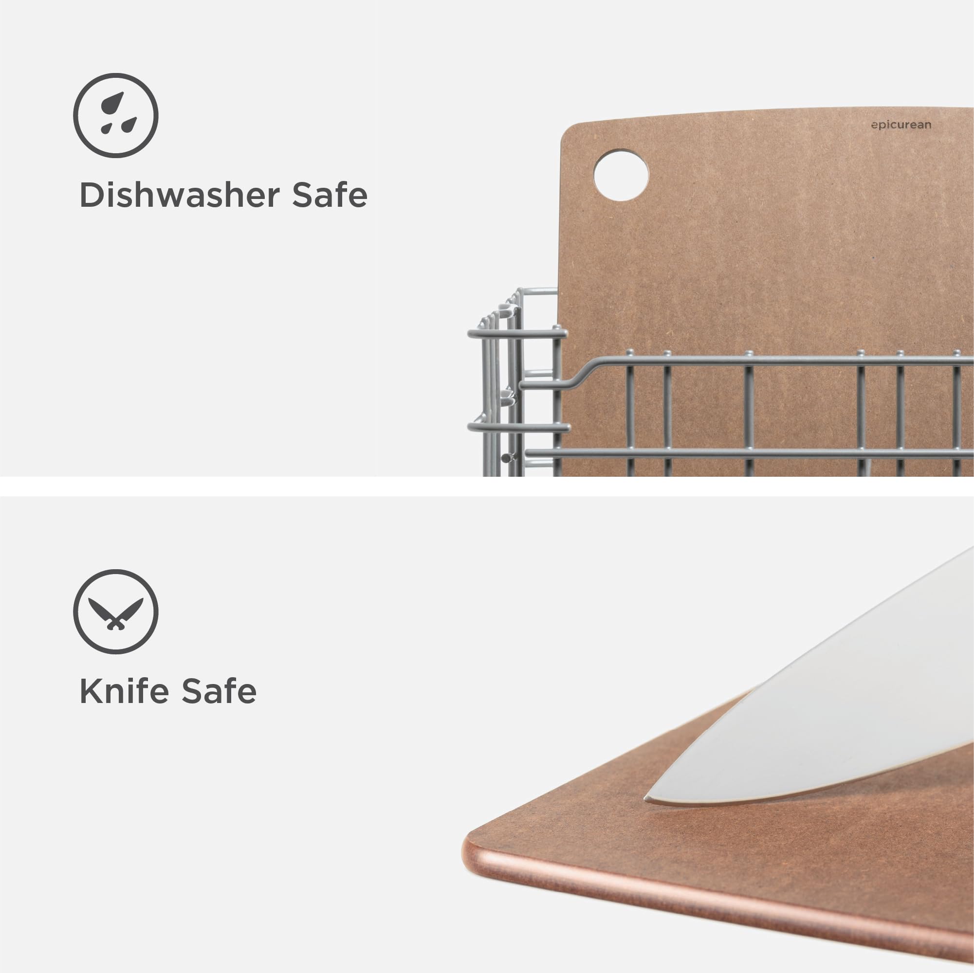 Epicurean Kitchen Series Nutmeg Cutting Board 14.5 Inch x 11.25 Inch Durable and Stylish for All Your Cooking Needs - View 3 of 6