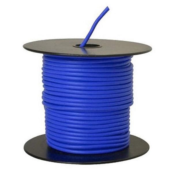 Southwire Southwire 55669423 14-Gauge Blue Primary Wire Bulk Spool - 100 Feet for Electrical Projects