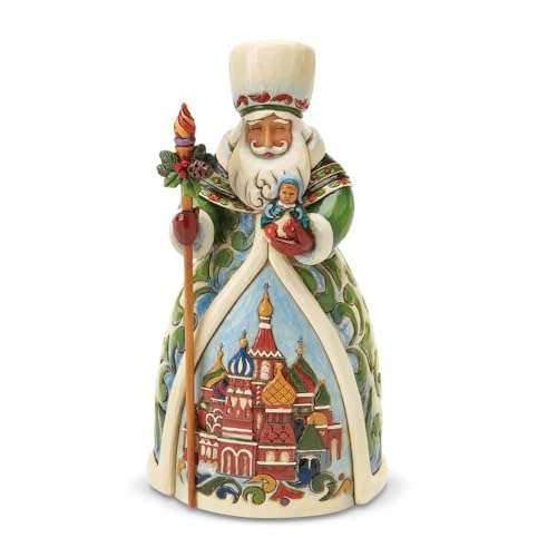 Enesco Enesco Jim Shore Russian Santa Figurine - 7 Inch Christmas Around the World Collectible