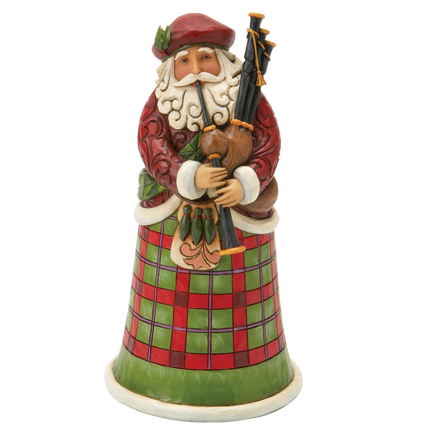 "Shop Enesco Jim Shore Scottish Santa Figurine 6.75" - Heartwood Creek Collectible in Vibrant Colors"