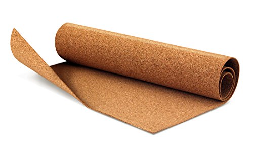 "Hygloss 2mm Thick Brown Cork Roll - 12"x24" - Perfect for Crafts & DIY Projects"