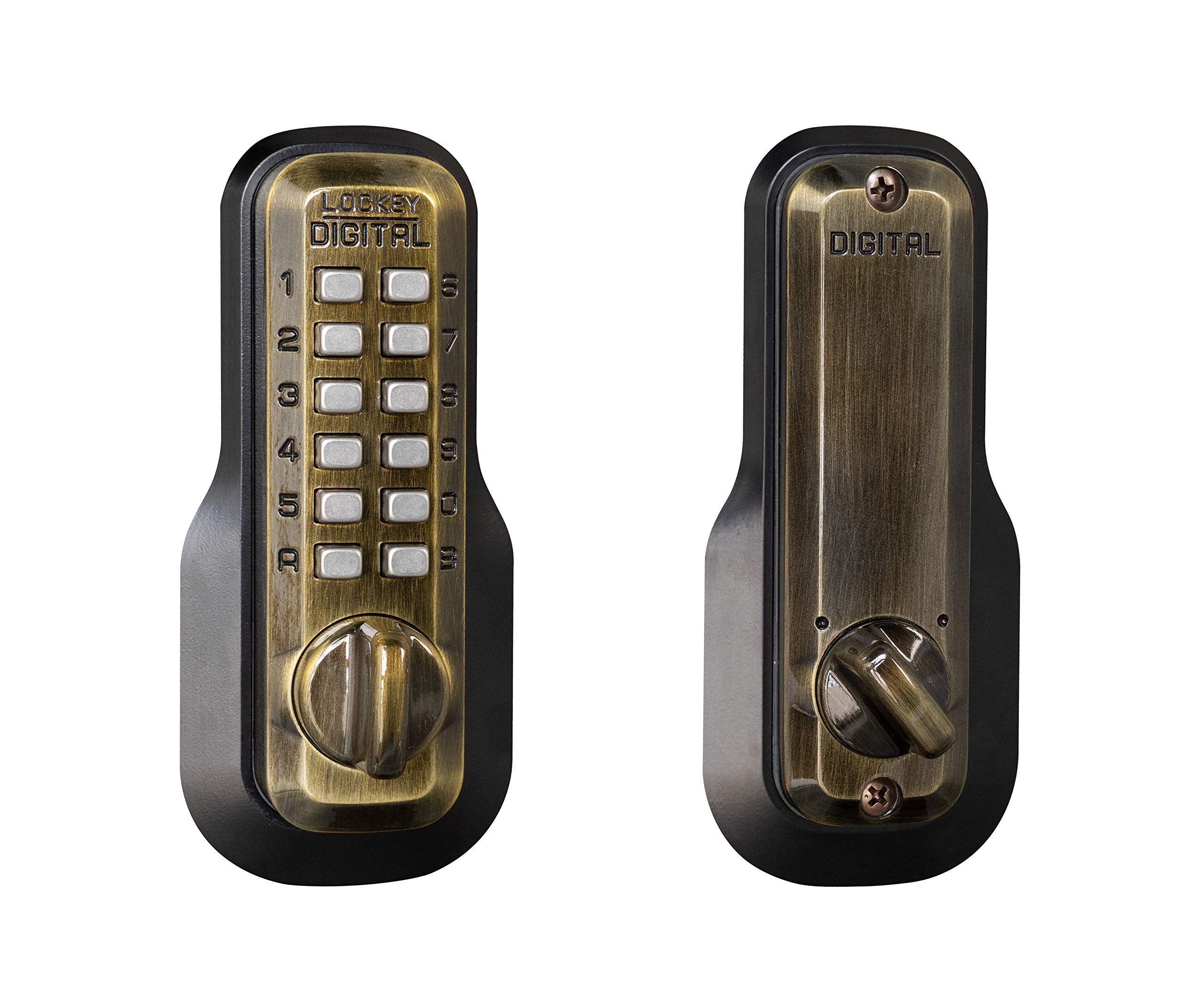 Lockey USA Secure Your Home with M210AB Mechanical Keyless Deadbolt - Easy Installation & Enhanced Safety