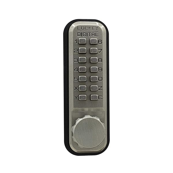 Lockey USA Lockey USA 2200SN Keyless Surface Mount Lock - Satin Nickel Keypad & Retractable Design - View 4 of 5