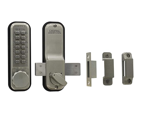 Lockey USA Lockey USA 2200SN Keyless Surface Mount Lock - Satin Nickel Keypad & Retractable Design - View 2 of 5