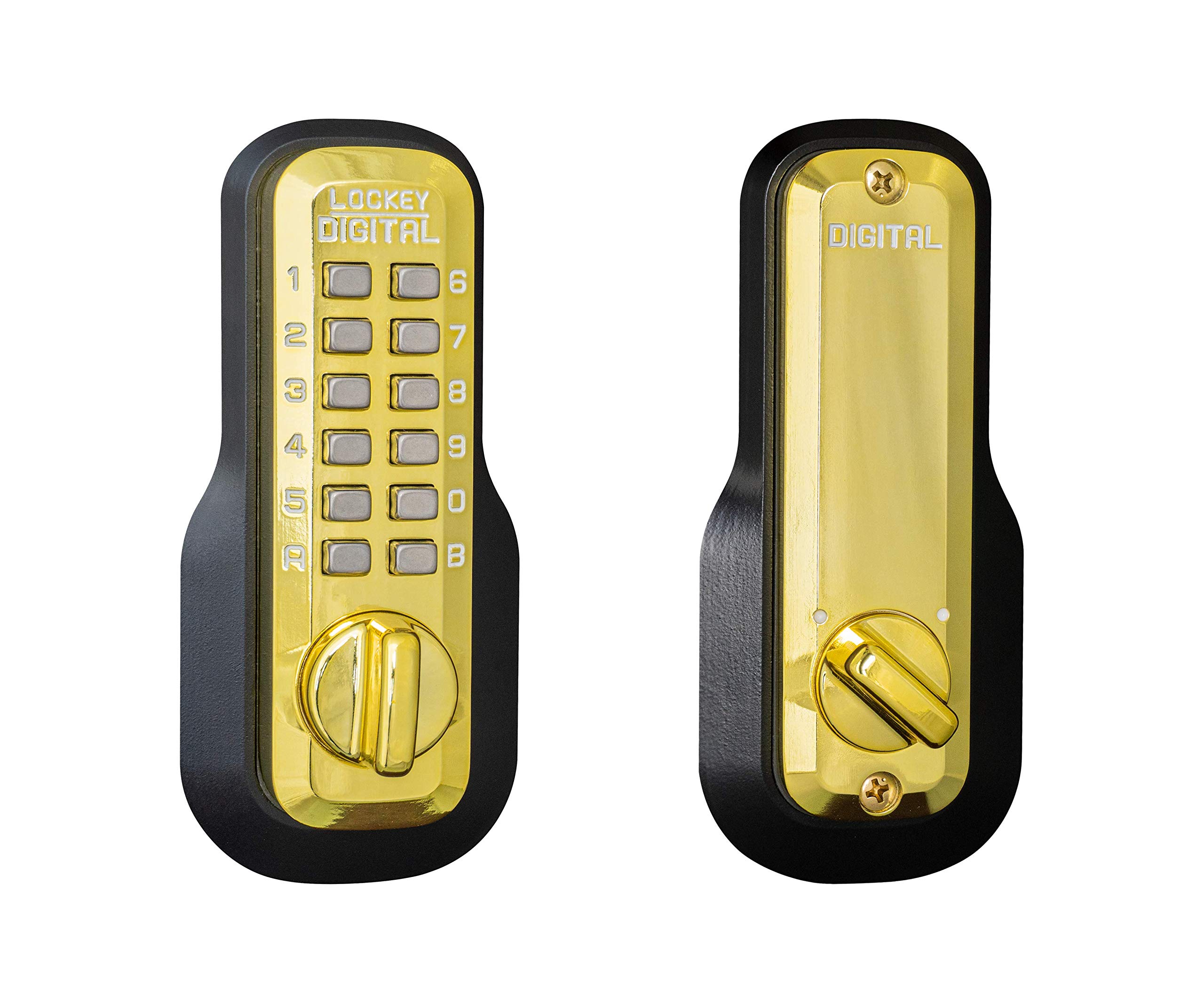 Lockey USA Secure Your Home with M210BB Keyless Mechanical Deadbolt - Easy Installation & Enhanced Safety