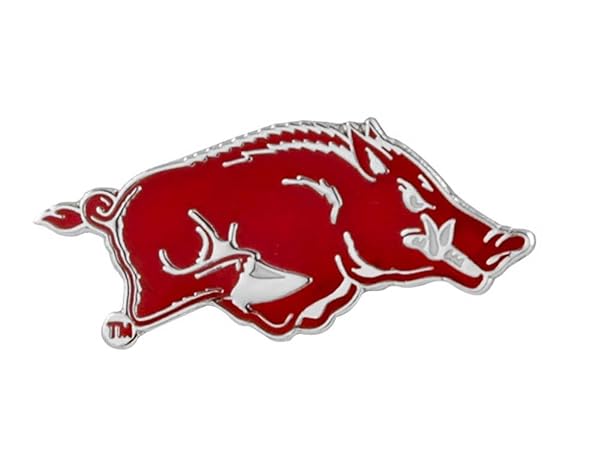 aminco Shop Aminco NCAA Arkansas Razorbacks Team Logo Pin - Official Team Colors & Fast Shipping!