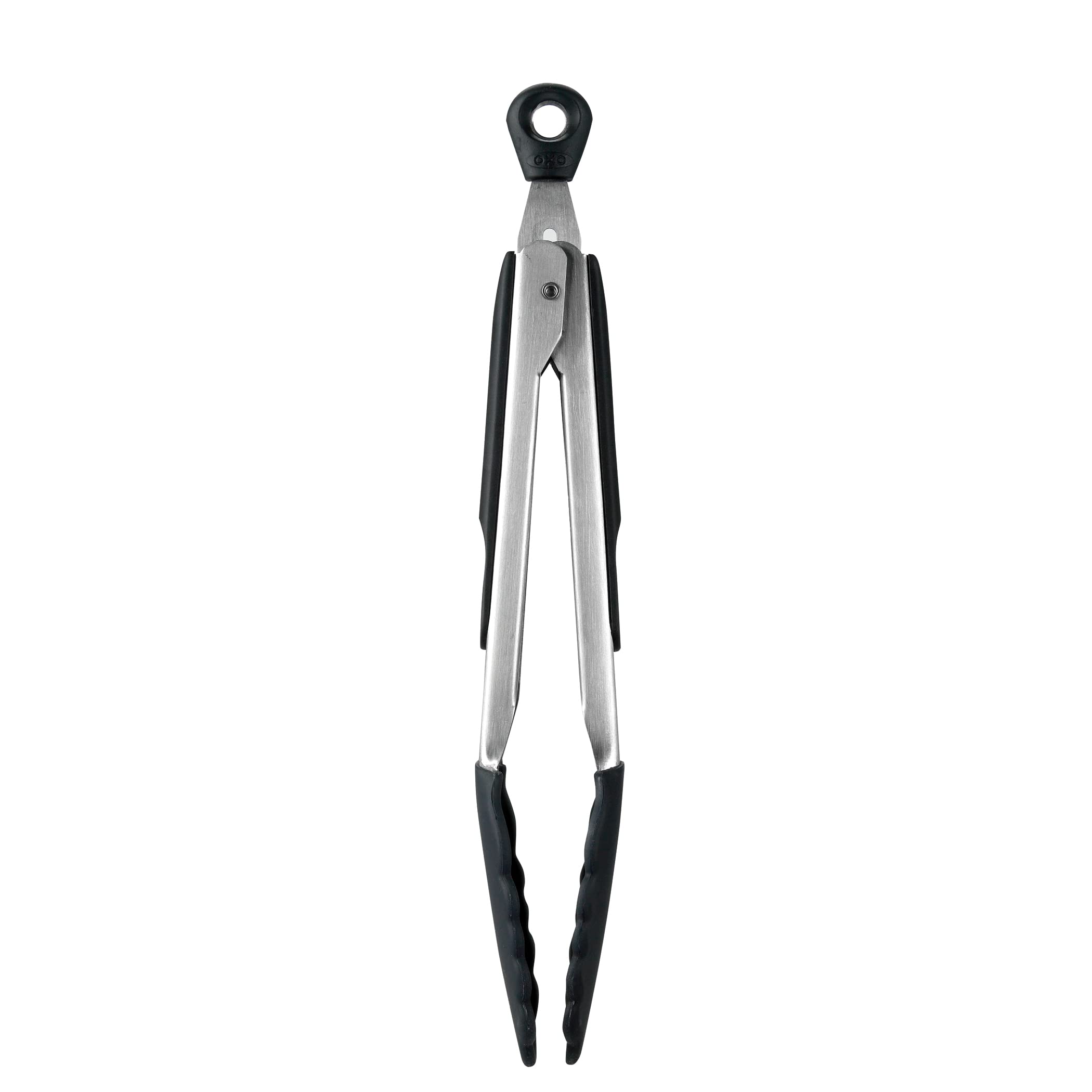 OXO OXO Good Grips 9-Inch Tongs with Silicone Heads - Durable, Non-Slip Kitchen Tool in Black