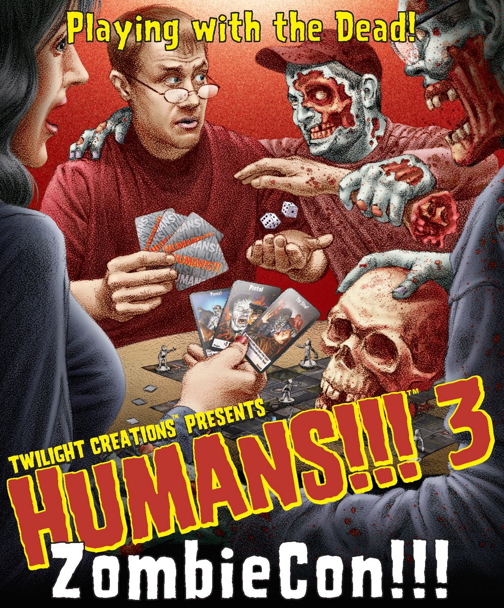 Twilight Creations Twilight Creations Humans 3 ZombieCon Board Game for Thrilling Zombie Survival Fun