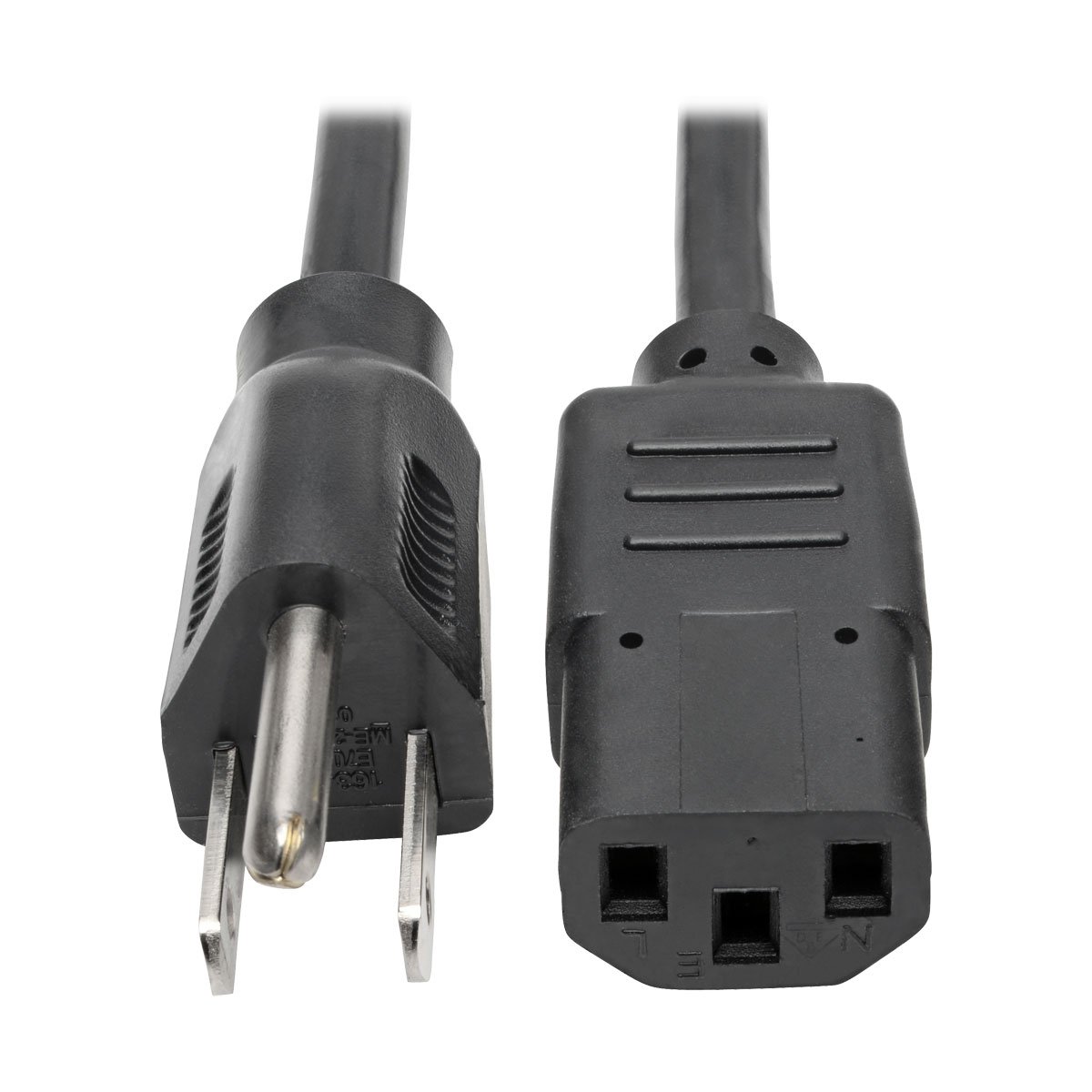 TRIPP LITE Tripp Lite 4ft Power Cord 10A 18AWG NEMA 5-15P to IEC-320-C13 - Reliable Black Computer Cable