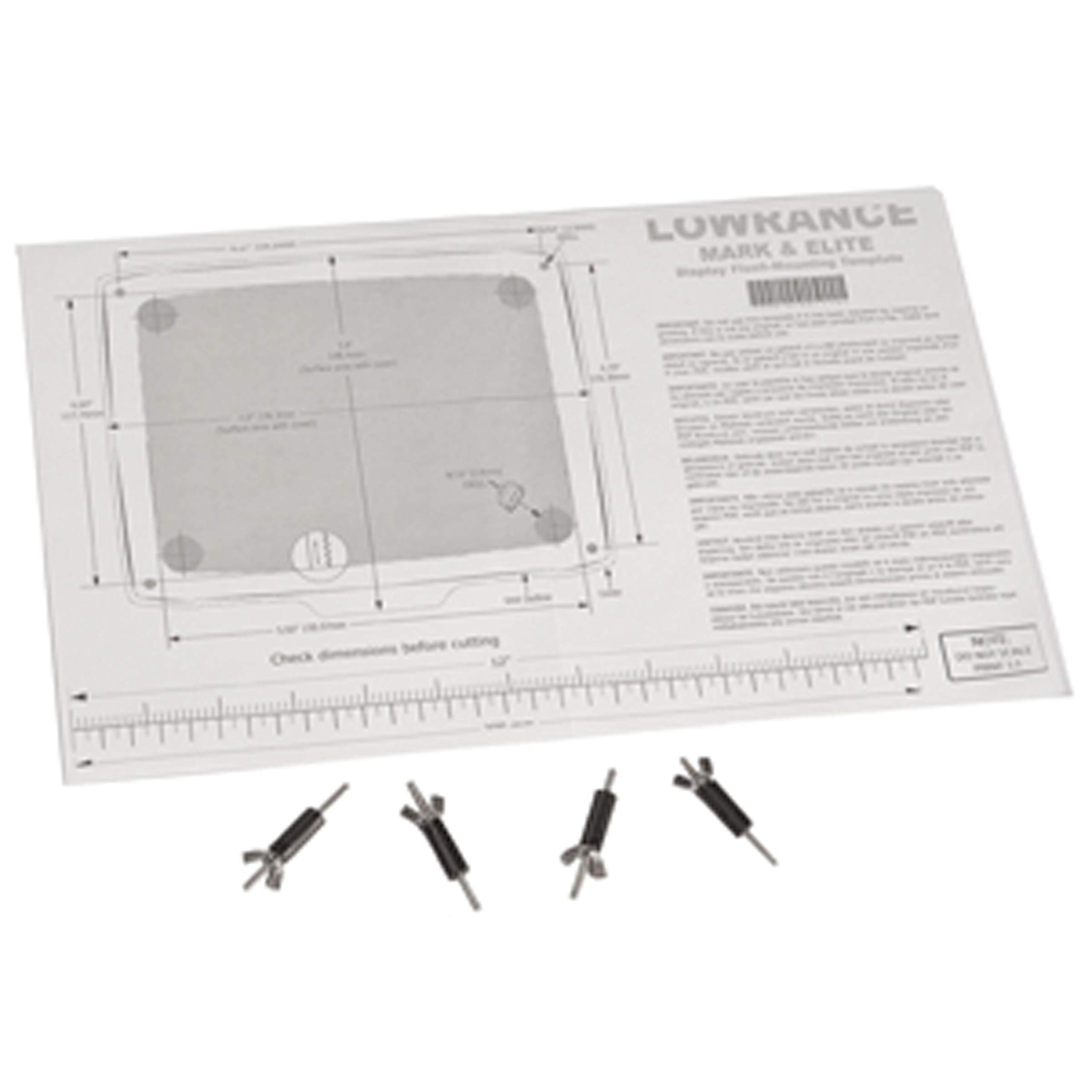 Lowrance Lowrance FM-ME5 Flush Mount Kit 000-10028-001: Easy Installation & Perfect Fit