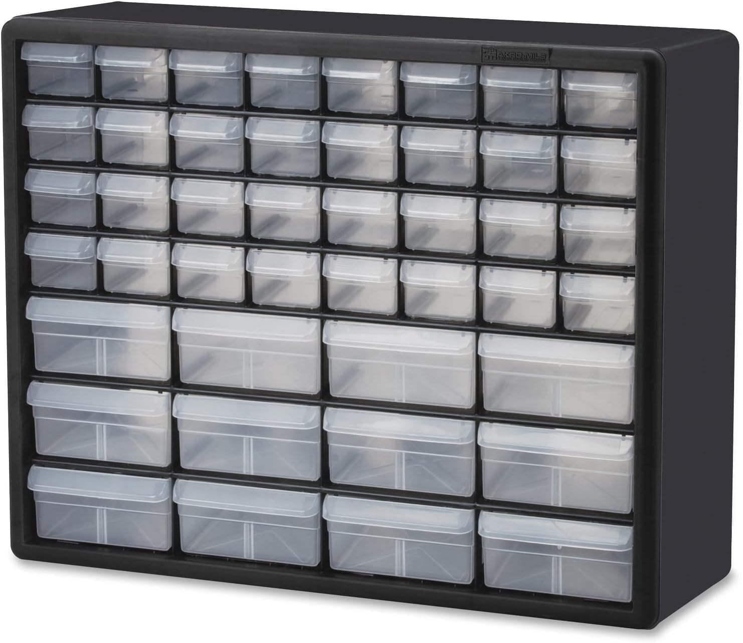 Akro-Mils Akro-Mils 44-Drawer Storage Cabinet: Perfect for Garage, Beads, Legos, Makeup & More - 20x6x16 Black Organizer